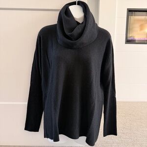 VINCE Beautiful Classic Cashmere Cowl Turtlenek Sweater Sz S $495